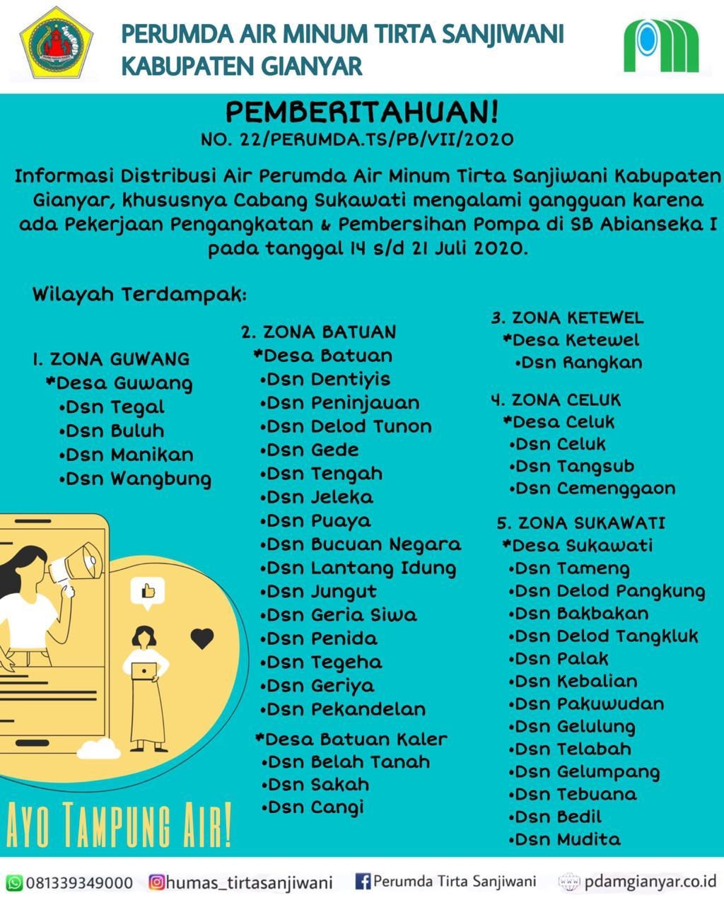 Info berita,Layanan PDAM,Kegiatan PDAM,gangguan layanan pdam,Berita PDAM,PERUMDA AMTS,PERUMDA AMTS Kabupaten Gianyar