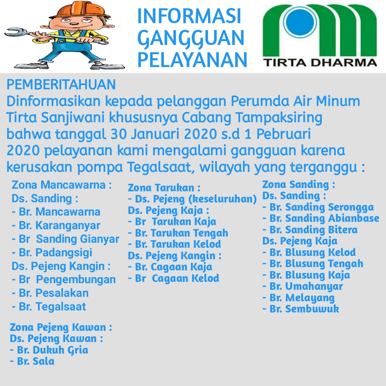 Info berita,Layanan PDAM,Kegiatan PDAM,gangguan layanan pdam,Berita PDAM,PERUMDA AMTS,PERUMDA AMTS Kabupaten Gianyar