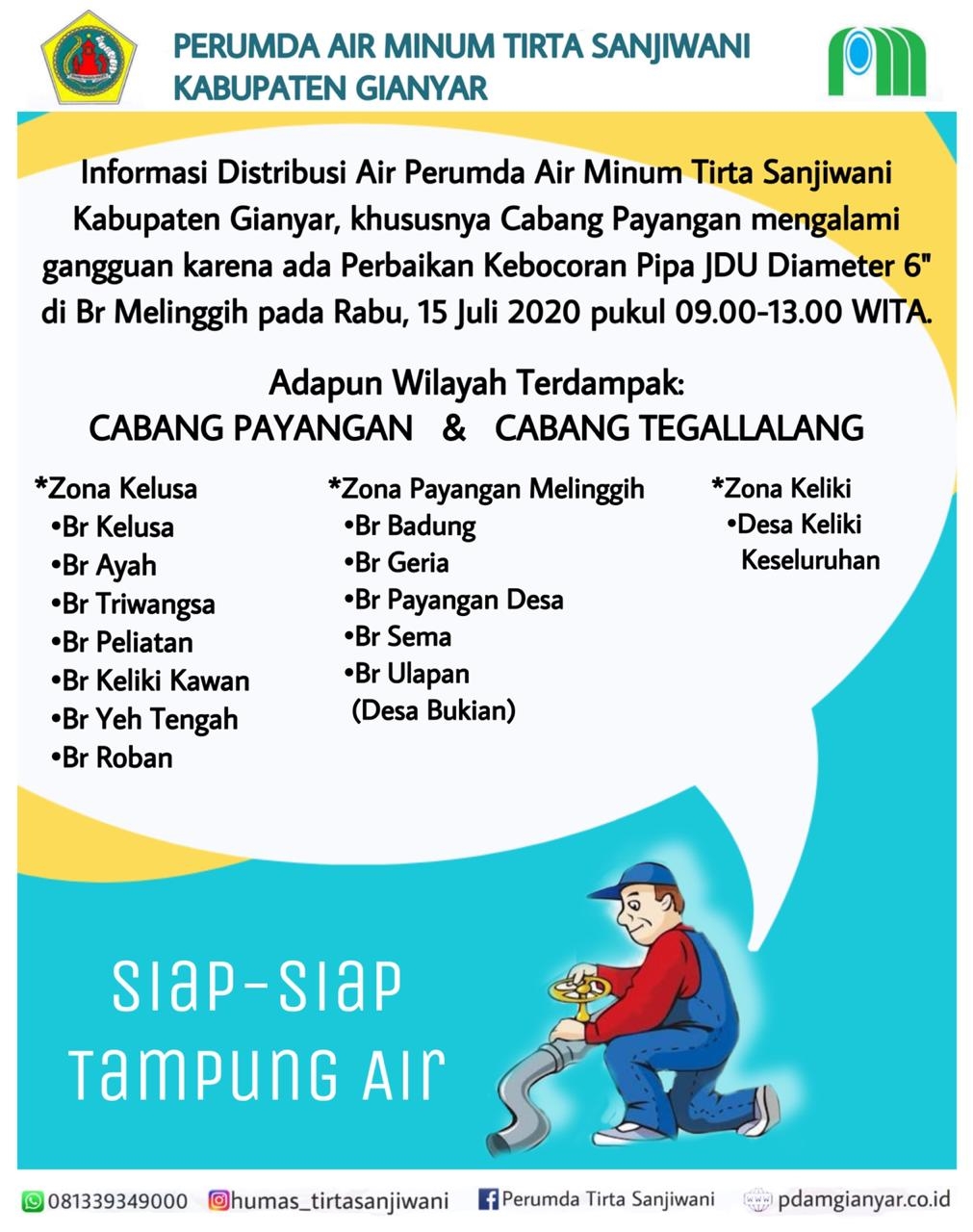 Info berita,Layanan PDAM,Kegiatan PDAM,gangguan layanan pdam,Berita PDAM,PERUMDA AMTS,PERUMDA AMTS Kabupaten Gianyar